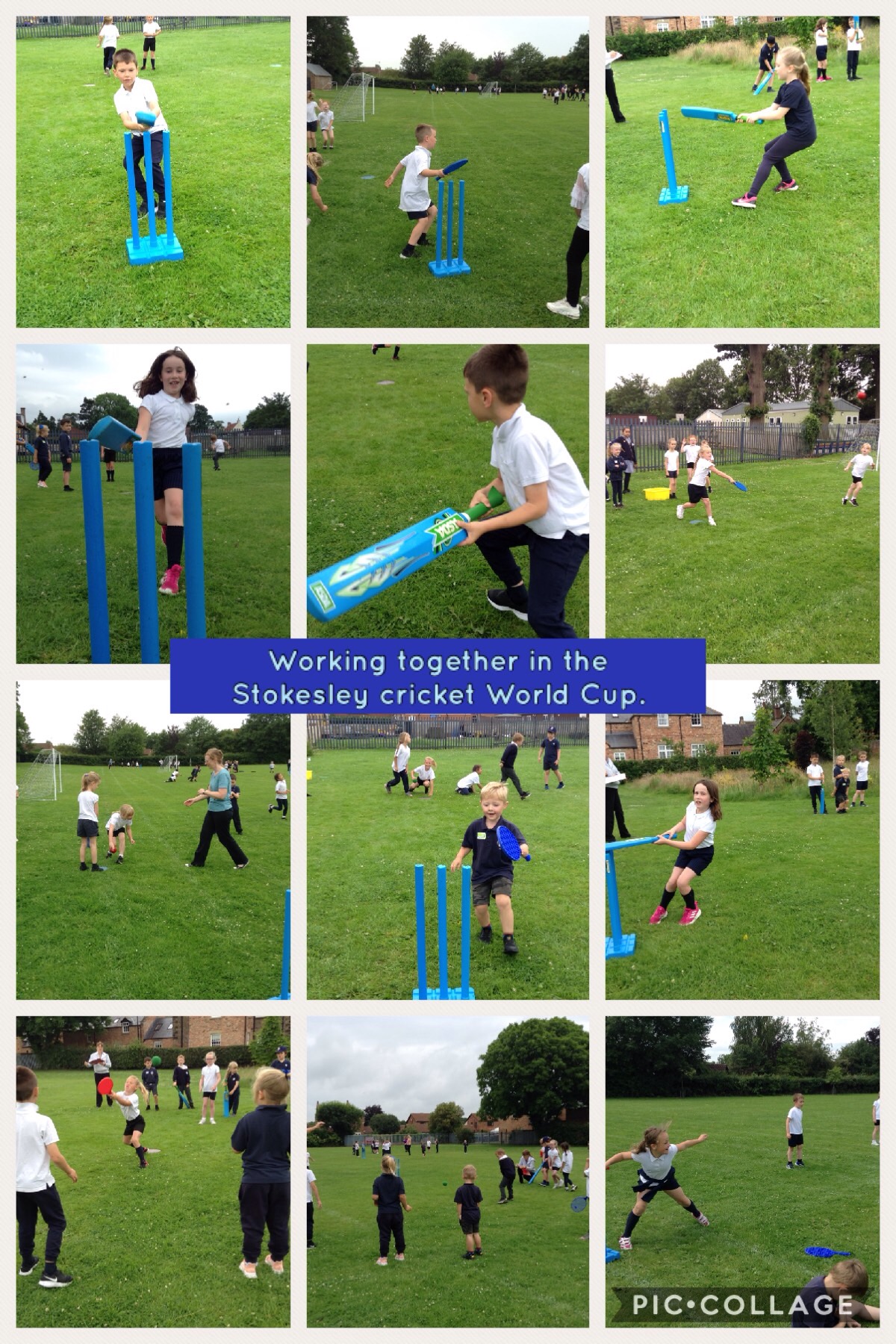 Image of Joining in and having fun in our Cricket World Cup